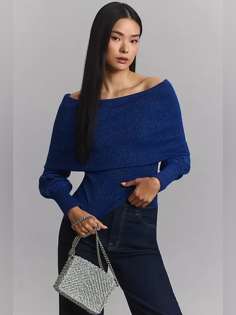 Anthropologie Sensual Off-the-Shoulder wool sweater - size S